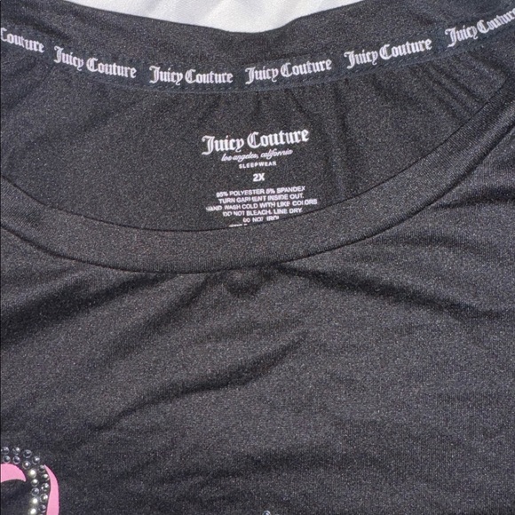 Juicy Couture Black Night Gown 2X - Picture 8 of 9